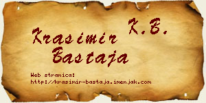 Krasimir Bastaja vizit kartica